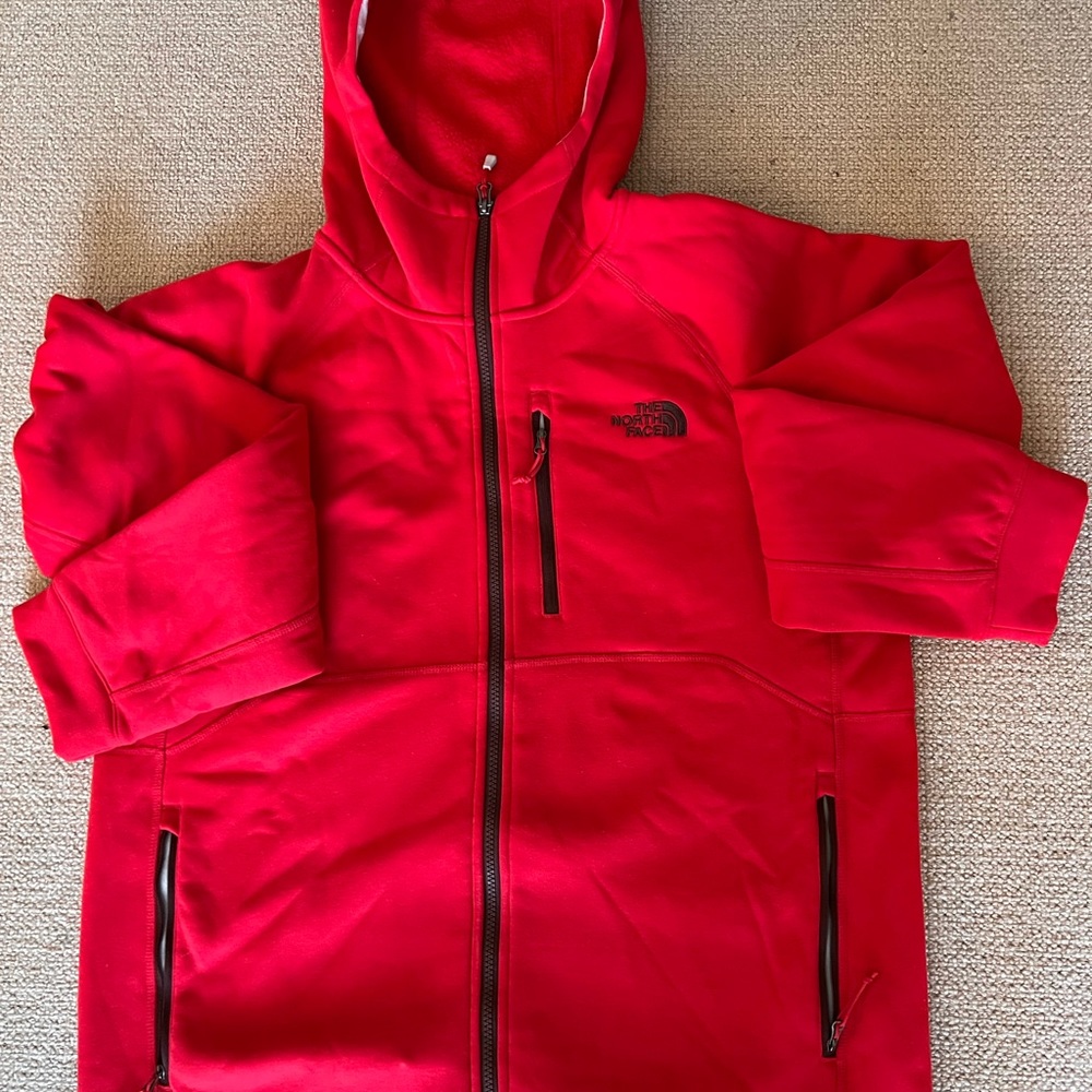 The North Face Red Zip Up Sweater